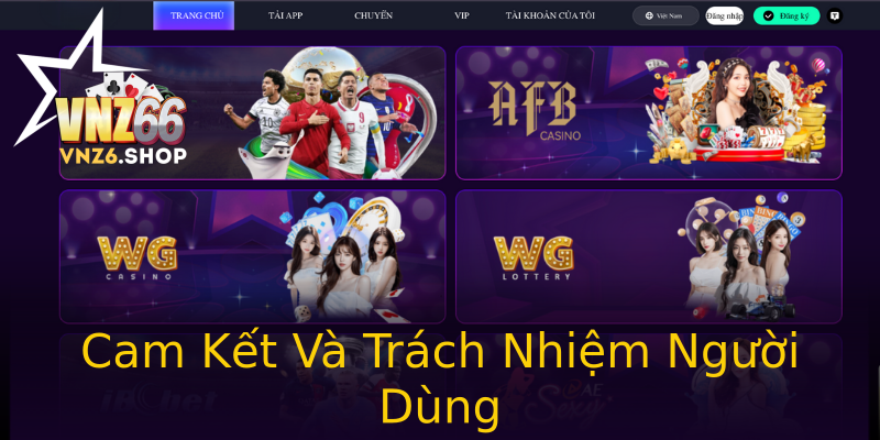 Cam Kết Và Trách Nhiệm Người Dùng