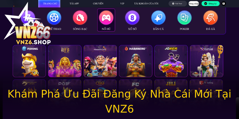 Khám Phá Ưu Đãi Đăng Ký Nhà Cái Mới Tại VNZ6