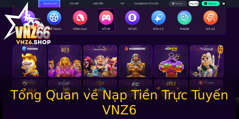 Tổng Quan về Nạp Tiền Trực Tuyến VNZ6